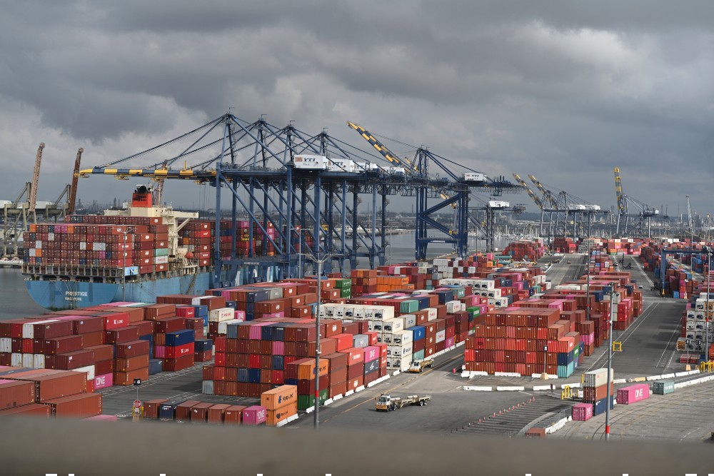 洛杉矶的港口和